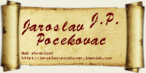 Jaroslav Počekovac vizit kartica